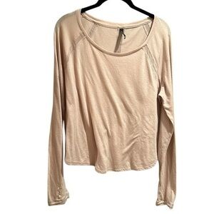 Live love dream Aeropostale pink long sleeved T-shirt with mesh inserts Size XL